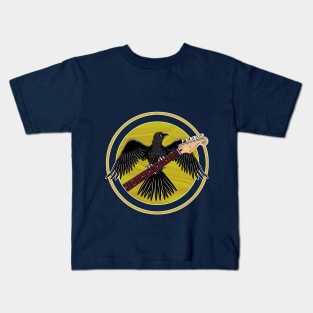 Black Raven Strat guitar Kids T-Shirt